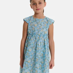 Abito Manica Aletta Liberty Betsy Azzurro