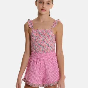 Shorts Farfalla Patchwork Liberty Emma Fuxia Petrolio